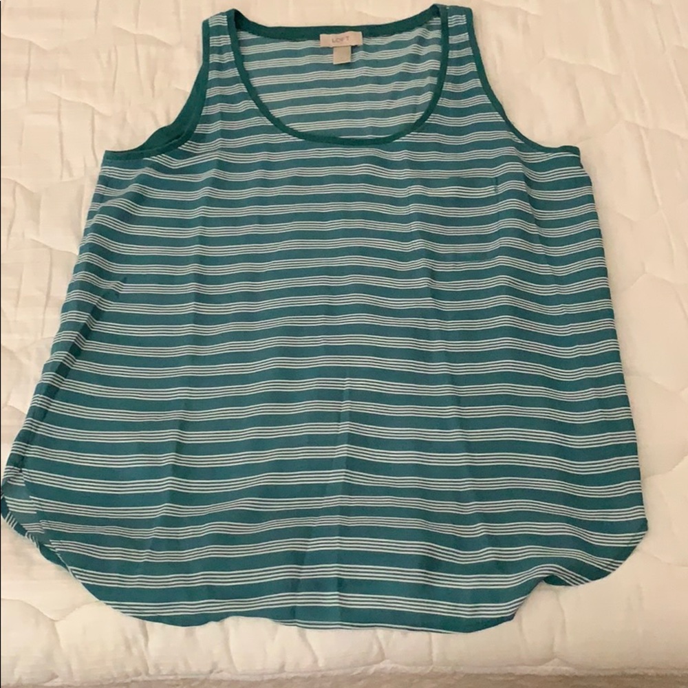 Sleeveless Loft top size large